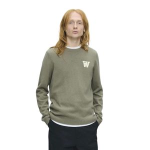 WOOD WOOD Green Round-Neck Knitwear for men