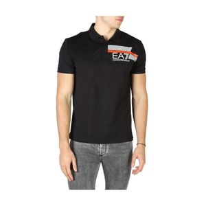 EA7 Polo T-shirt Van 3hpf17_pj02z in het Zwart voor heren