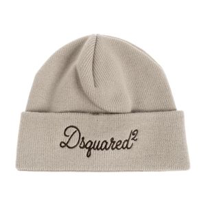 DSquared² Wollmütze Mit Gesticktem Logo in Natur für Herren