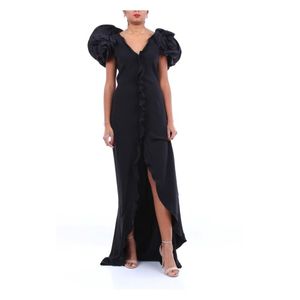 Alessandra Rich Fab2091f2015 Long Dress in het Zwart