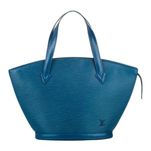 Epi saint jacques pm correa corta de cuero Louis Vuitton de color Azul
