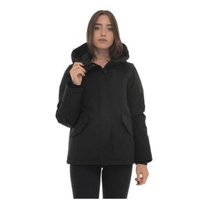 Woolrich Black Winter Jackets