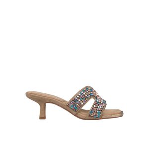 Alma En Pena. White Heeled Mules