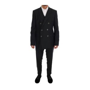 Dolce & Gabbana Martini Wol Zijde Slim Fit Suit in het Grijs voor heren