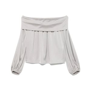 D.exterior Grey Blouses