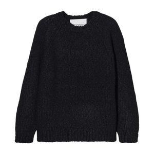 Closed Black Round-Neck Knitwear for men