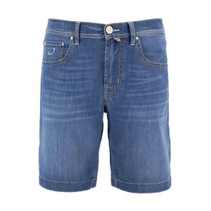 Jacob Cohen Blue Denim Shorts for men