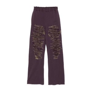MM6 by Maison Margiela Purple Wide Trousers