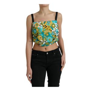 Dolce & Gabbana Green Sleeveless Tops