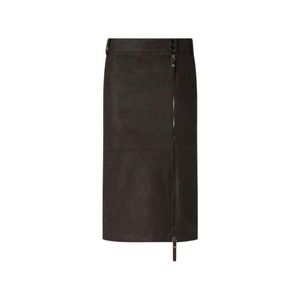 Pinko Black Leather Skirts