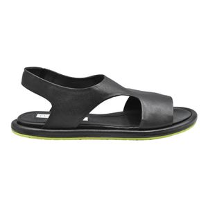 Ernesto Dolani Black Flat Sandals
