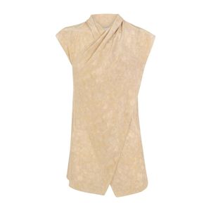 Cortana Natural Sleeveless Tops