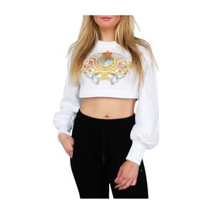 Versace Jeans Crystal Interlock Sweatshirt in het Wit