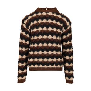 Moncler Black Round-Neck Knitwear for men