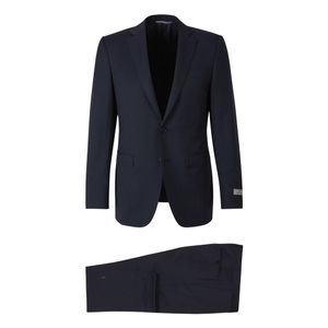 Canali Classic Wool Suit in het Blauw voor heren