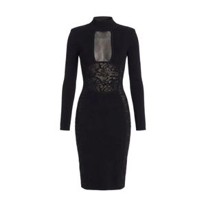 Elisabetta Franchi Blue Knitted Dresses