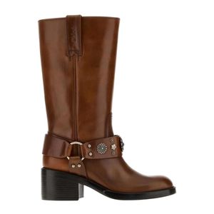 Chloé Brown Heeled Boots
