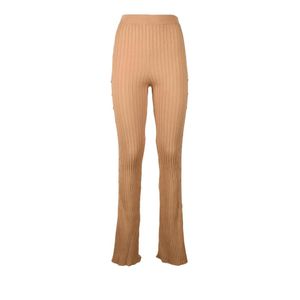 Elisabetta Franchi Natural Wide Trousers