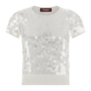 Max Mara Weiß Saio Wollpullover