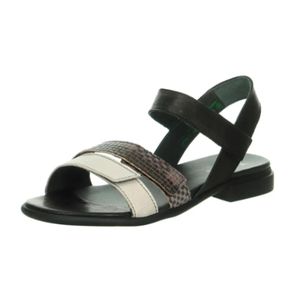 Think! Schwarz Multi-Strap Sandal