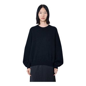 Khaite Blue Round-Neck Knitwear