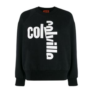 Colville Printed Sweatshirt in het Zwart
