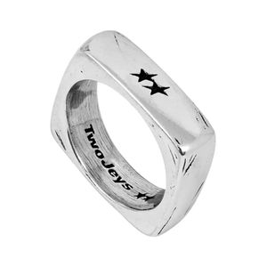 Twojeys Mettallic Single Geometry Ring