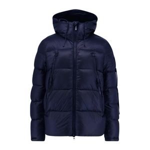 OUTHERE Jassen ,Blauw ,Leer Winterjas Strife Geïsoleerd Waterafstotend voor heren