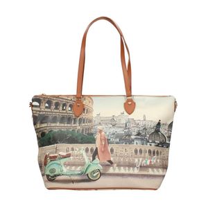 Yes-397f1 Shopping Bag di Y Not? in Neutro