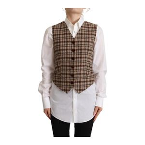 Dolce & Gabbana Brown Waistcoats