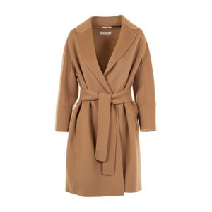 Max Mara Brown Belted Coats