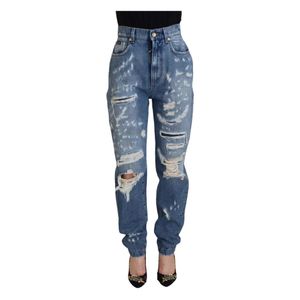 Dolce & Gabbana Blue Loose Fit Jeans