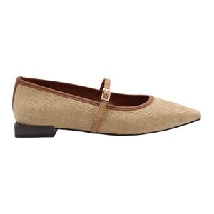 Angel Alarcon Brown Ballerina Shoes