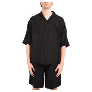 Andrea Ya'aqov Black Short Sleeve Shirts for men