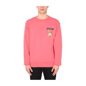 Moschino Sweatshirt Met Ronde Hals in het Roze voor heren
