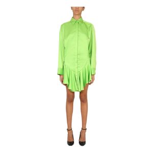 The Attico Green Shirt Dresses