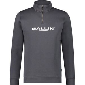 Ballin Amsterdam Half Rits Sweater in het Grijs voor heren