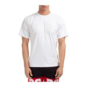 Gcds T-shirt Maglia Maniche Corte Girocollo Uomo in het Wit voor heren