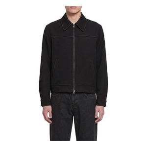 Second/Layer Black Bomber Jackets for men
