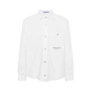 Stone Island White Light Jackets for men