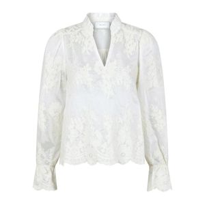 Neo Noir White Blouses