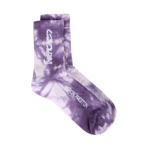 Heron Preston Tie Dye Motif Socks in het Paars