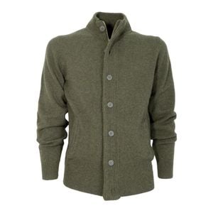 Barbour Essential Patch Zip Through in het Groen voor heren