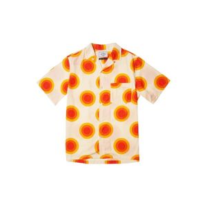 Portuguese Flannel Sun Camp Collar Shirt in het Oranje voor heren