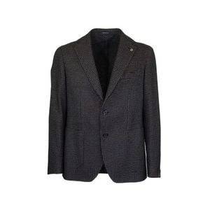 Tagliatore Two-button Jacket With Micro Pattern Blazer in het Blauw voor heren