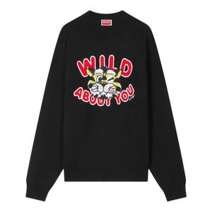 KENZO Black Round-Neck Knitwear for men