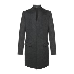 AllSaints 'bodell' Cropped Coat With Band Collar in het Grijs voor heren