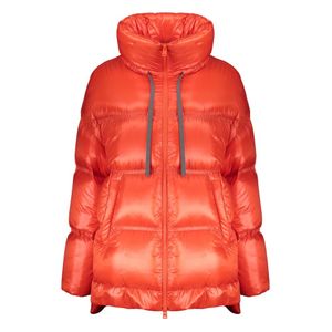 Herno Jassen ,Rood ,Donsjas Met Opstaande Kraag