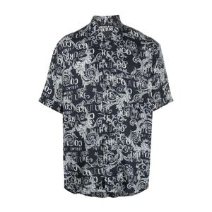 Versace Jeans Couture Black Short Sleeve Shirts for men
