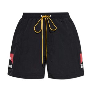 Rhude Black Casual Shorts for men